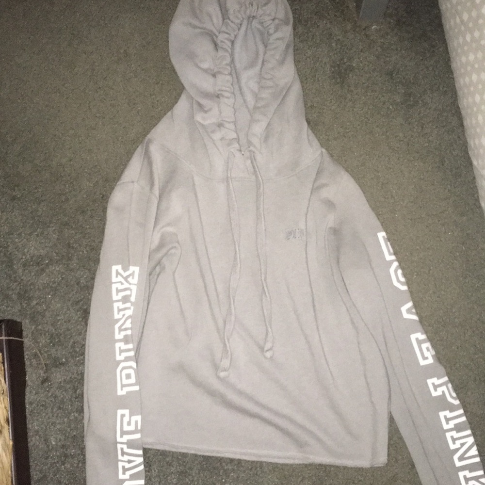 Victoria’s Secret Pink Grey Crop Top